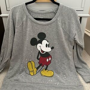 Disney Gray Mickey Mouse Sweatshirt